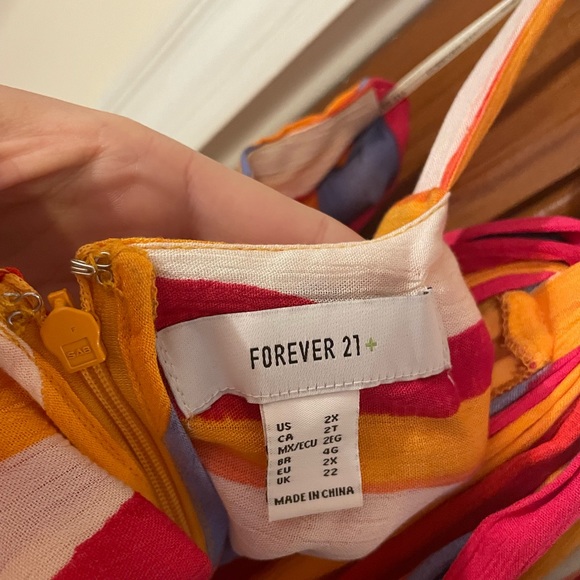 F21 Striped Maxi Dress/Cover Up - Picture 3 of 6